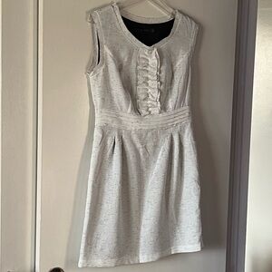 LIMITED White Navy Striped Sleeveless Sheath Dress. US 8.